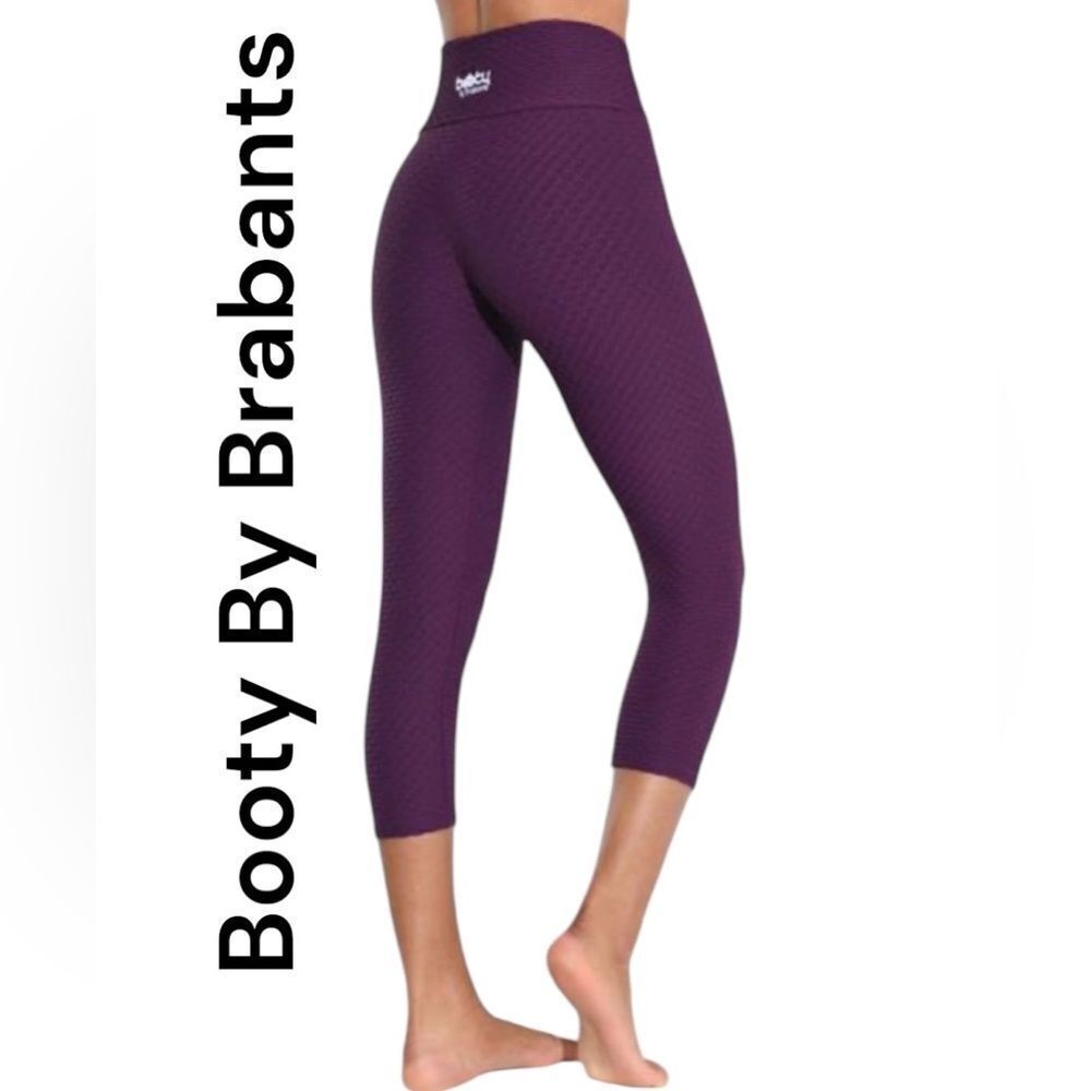 Booty By Brabants CROCO SKIN LEGGINGS Purple OS one size